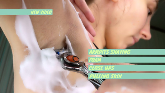 Armpits shaving compilation pt 1