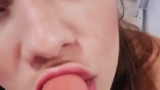 JOI Guided Handjob - Cum in My Little Mouth - Sofia Felix