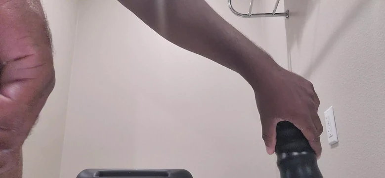 Fucking my sex toy, thinking about cumming in someone's ass