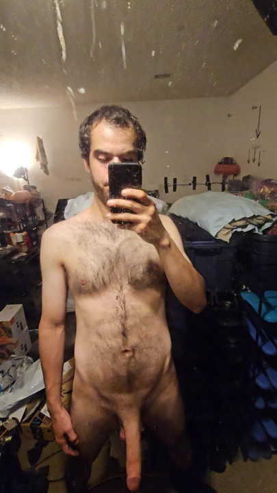 long penis showing off