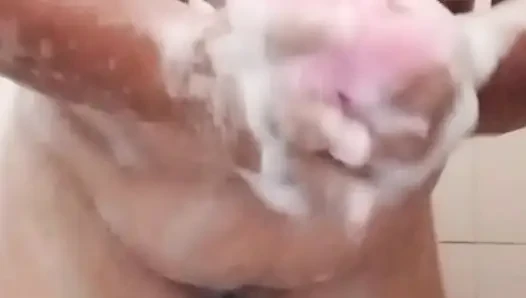 I'm sending a video of me taking a bath to my husband's friend