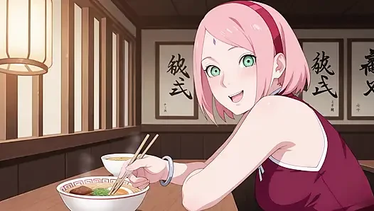 Sakura пробует анал с Наруто