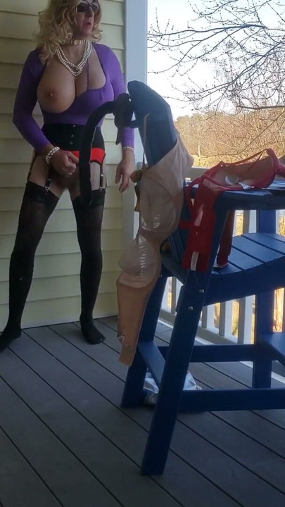 DeeDeeSlut69 in a Pink Skirt and White Top | Clip 1
