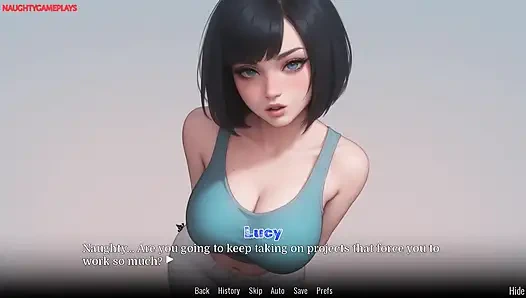 Stepsister Massages Her Tired Stepbro After Work - Obsessed Lucy Part 03 By VNGTrash
