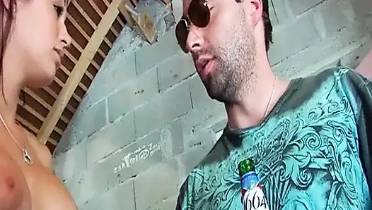 Inked French Slut Got Fucked in Outdoor Show