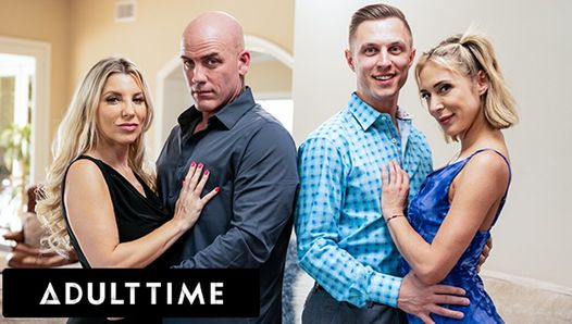 Adult time - ¡las swingers cachondas Ashley Fires y Aiden Ashley intercambian maridos! Intercambio completo cuarteto orgía!