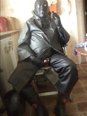 Happy in rubber