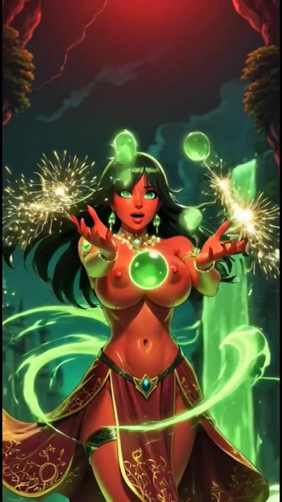Demon with magic power (Ai animation) | Clip 1