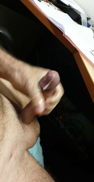 My strong cum shot after long edging session