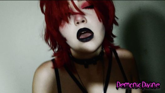 The SEXY Weird GOTH Girl Invites You Over to SUCK your COCK