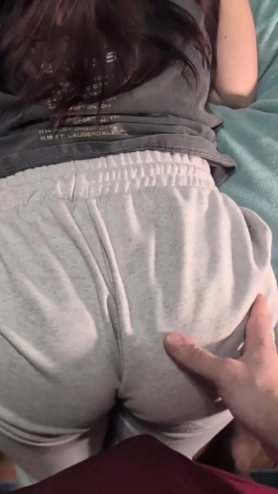 College girl shaking her ass on classmate after studying | Clip 1