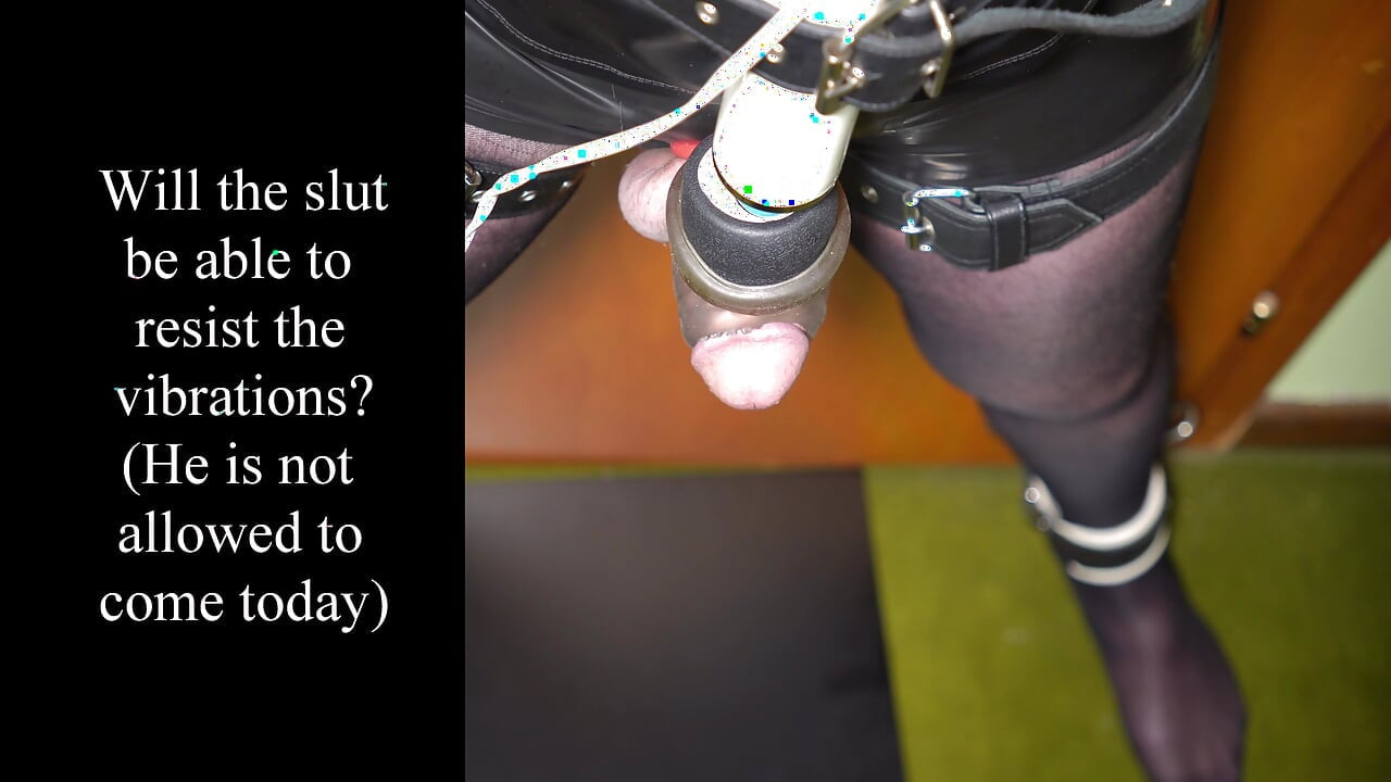 Tease and Denial with Magic Wand and Tied up