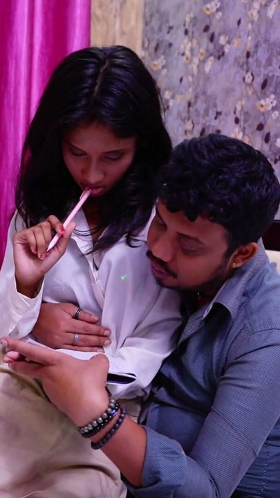 Indian teacher fucks his female student while teaching. | Clip 1