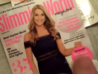 Rubbing and Cumming over a Slimming World Magazine ( Becki )