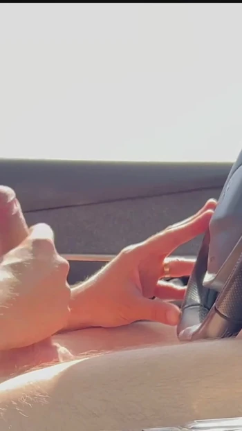 Epic moment from "🚗 Beenjoy - Big cock masturbation in the car and big cumshot on the side of the road completely naked"