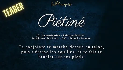Ta femme te marche dessus - französische domina wichsanleitung, cbt