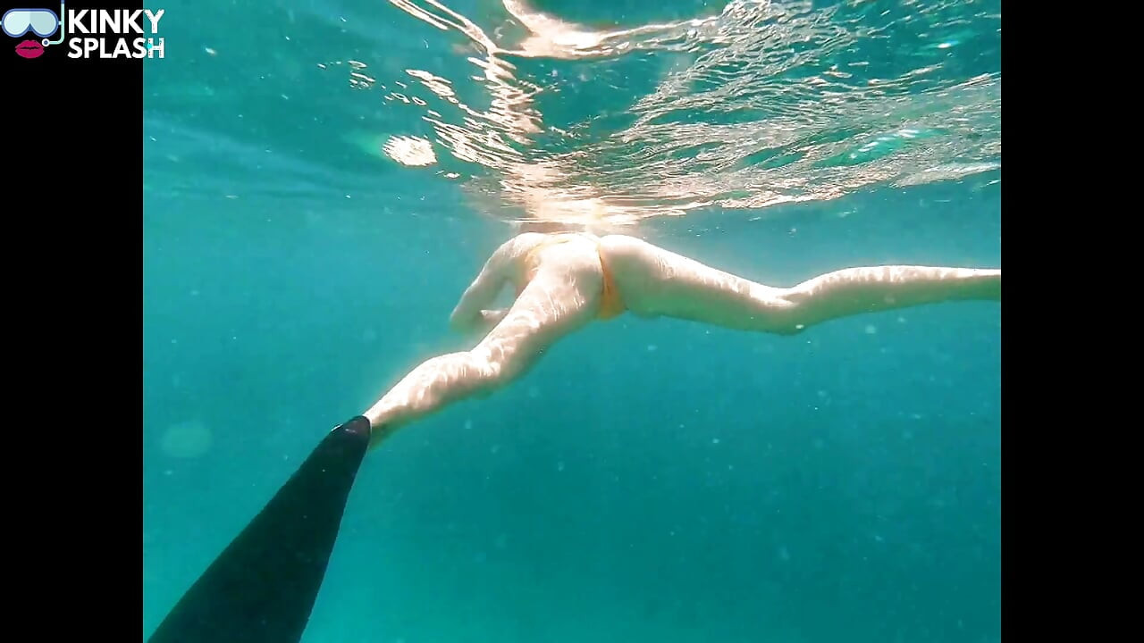 Snorkel Slut in Paradise - Underwater Flash & Naughty Tease