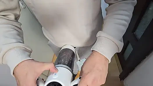 Pucking My Dick Masturbator While Watching in Secret My Stepsister Fingering Her Pussy