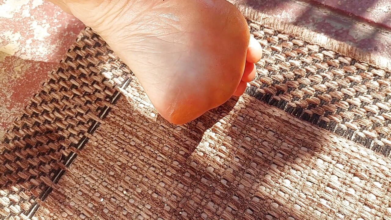 Amateur Blonde Mature Wife Enjoys Foot Worship Outdoors