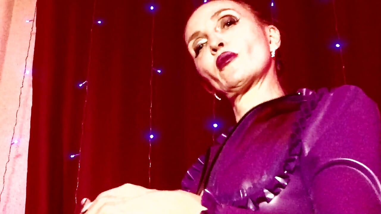Eva Latex Leggins Footjob Fetish Big Ass Mistress Femdom Rubber BDSM