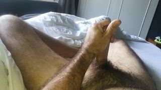 Hairy Daddy jerks off