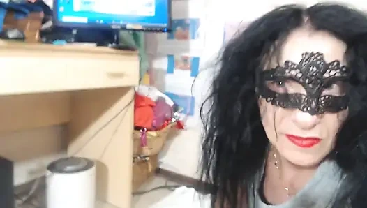 Doggy Style While You Put a Vibrator in Your Ass and Pussy in Pantyhose