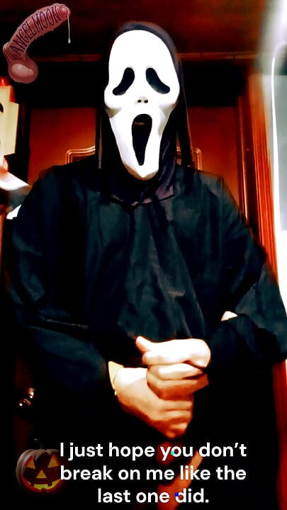 SCREAM A LOVE STORY A dominant guy with a Ghostface mask and a huge cock breaks into your home on Halloween night to ejaculate