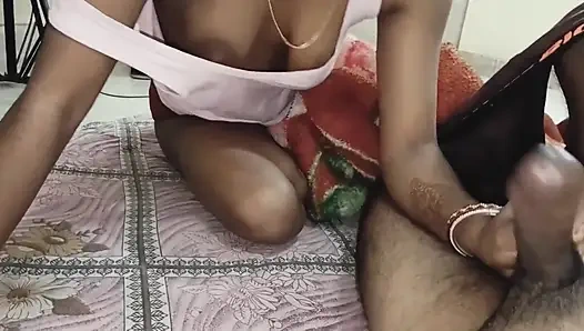 Seans 06, köy çifti yatak odasında seks, evli kadın kocasına biniyor