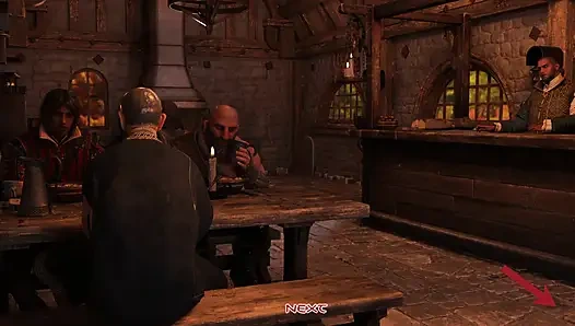 Barbarian Buster - Грудастую Официантку Жестко Трахают