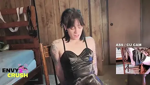 Black Leather Dress Cutie Moans