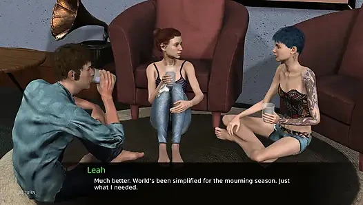 The flat lust project: guy and two girls, they are going to have threesome ep 9