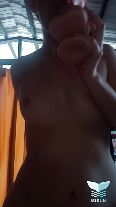 Double penetration with my roommate while my boyfriend was away, I imagined it was the two of them