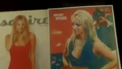 Britney Spears & Kaley Cuoco Dual Cum Tribute