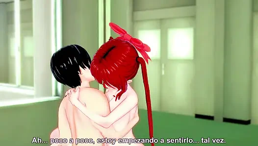 Tatlı kızıl saçlı kız arkadaşını tatlı inlerken sikiyor - hentai