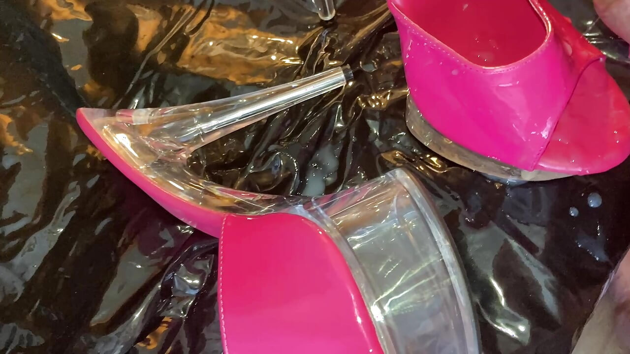 Salto rosa, unhas de fetiche rosa