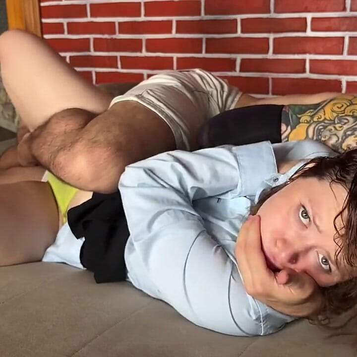 Pillow to Face Fantasy Wrestling - He Stretches Me Hard