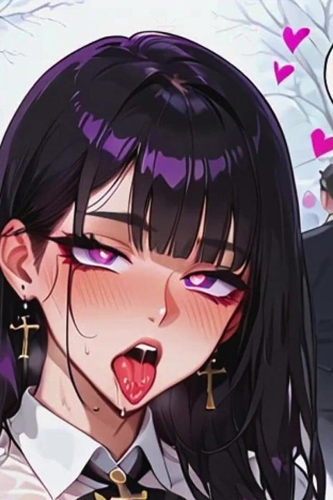 Goth Trans Femboy Couldn't Resist and Sat on Her Best Friend's Cock for the First Time. Hentai Yaoi Animation.