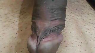 Jerking Monster Dick for Round Ass