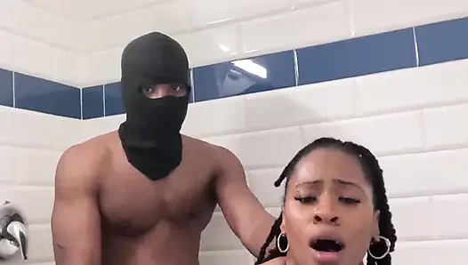 Big titty big booty Sex Goddess gets fuck hard in shower!