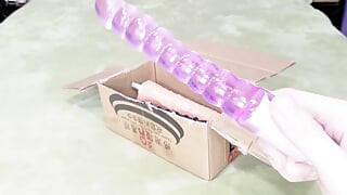 Getting Fucked by Some Weird Looking Anal Bead Thingy