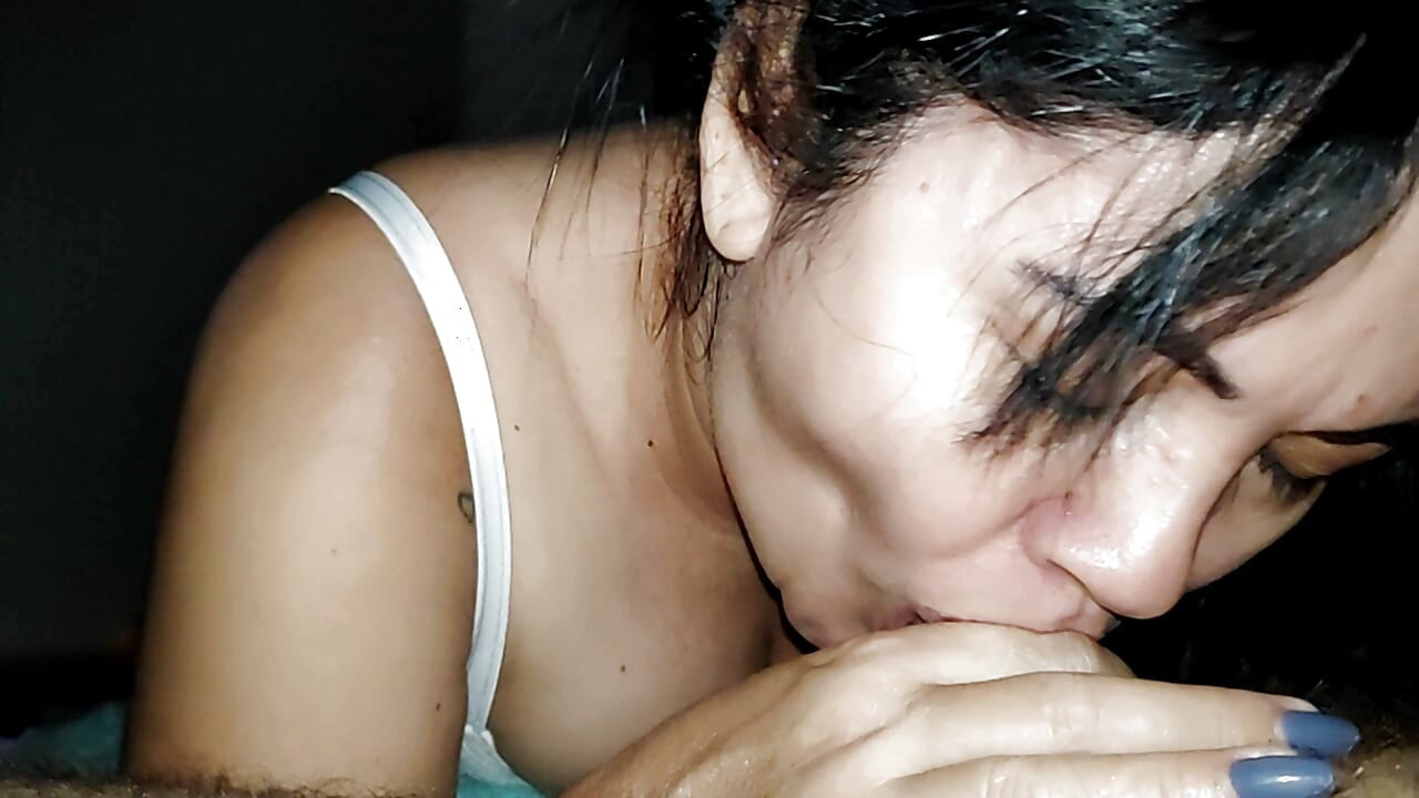 Hot Latina Gives Intense Blowjob and Takes a Big Cumshot Right in Her Mouth . Amateur POV Oral