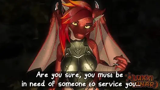 POV Horny dominant femdom futa dragon makes you serve her...