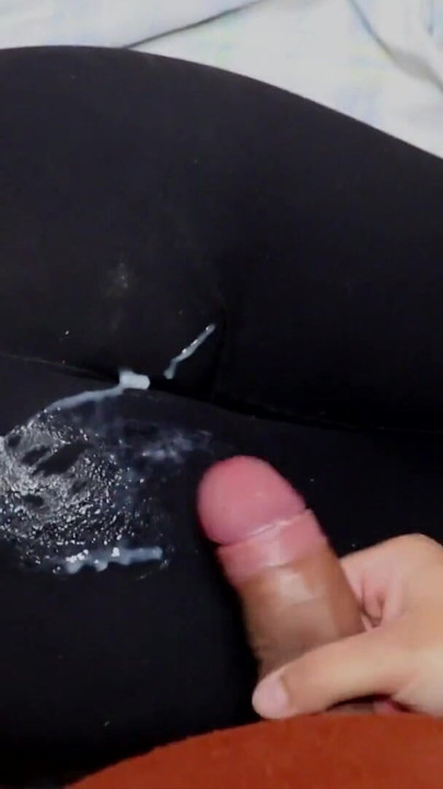 Dry Hump and Cum on Leggings Ass | Clip 1