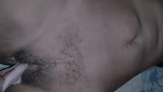He put his hand in his wife's pussy and inserted the cucumber, the pussy and ass exploded.