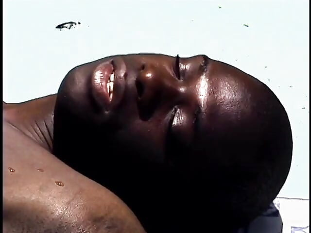 Horny gay studs get horny by the pool and fuck hard