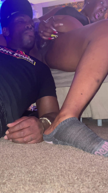 Stunning moment from "His Head so wet, the whole crack of my ass be soaked BBC ebony cum hard"