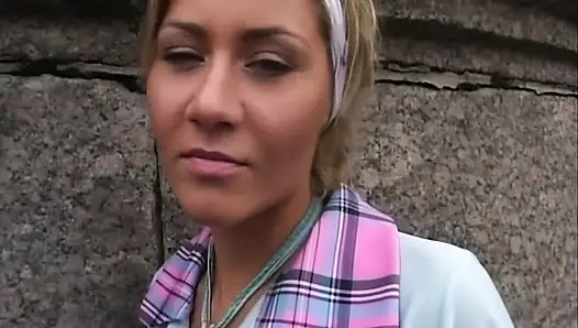 Blonde Babe Intense Threesome Pounding