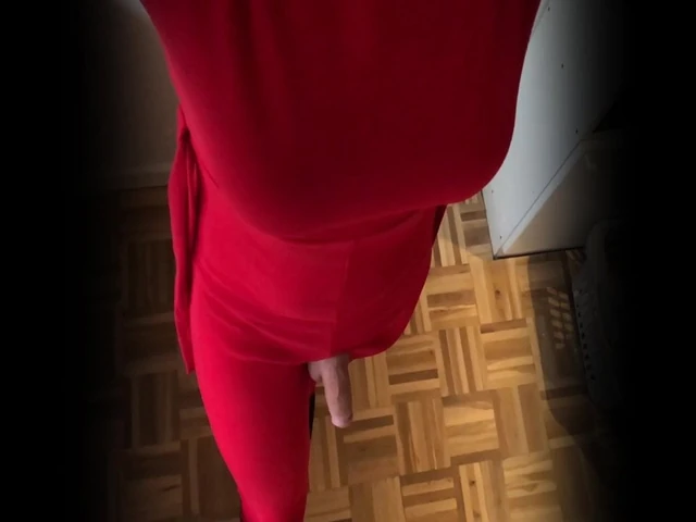 POV walking with cock out - slow motion