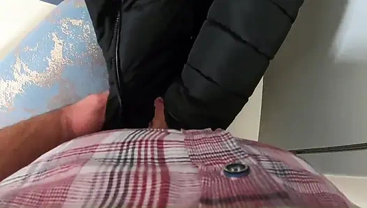 Cum-stained Downjacket & Rough Fuck Facefuck, Anal Fingering & Messy Finish