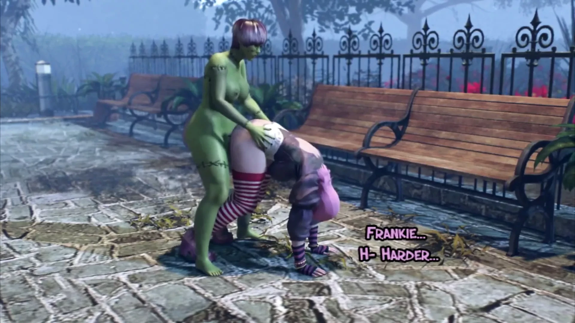 3d futa animacija - tranny zombie jebe devojku